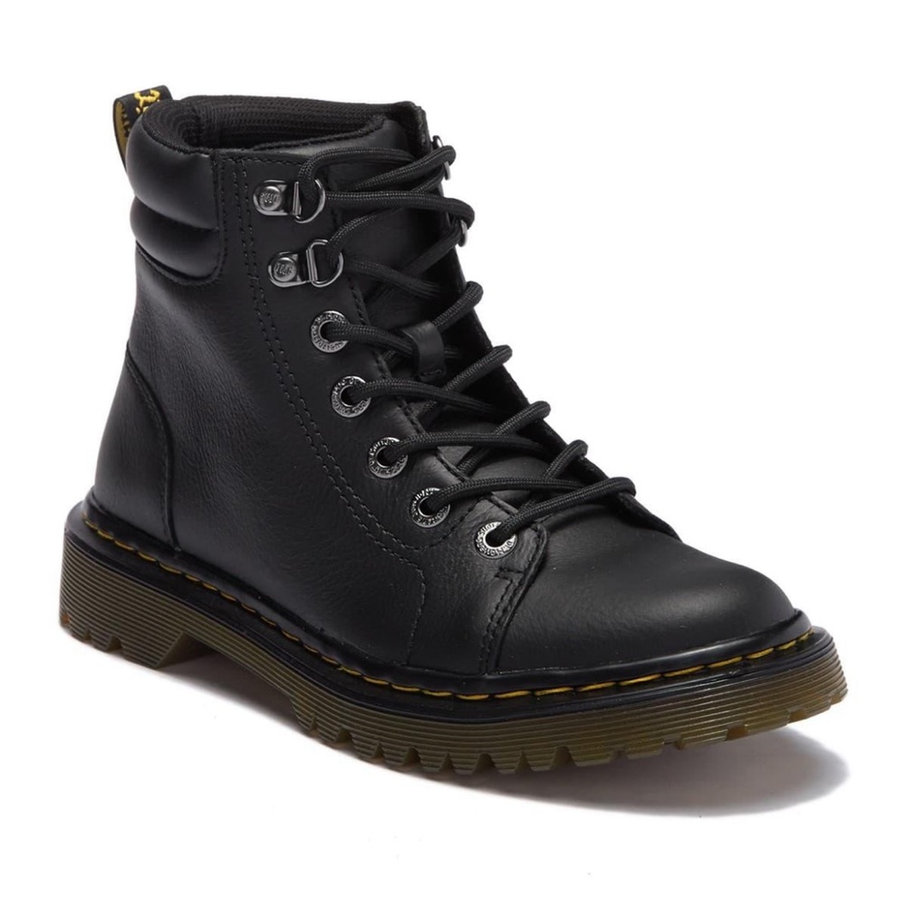 Dr. Martens Faora Mid Top Leather Boot In Black Size 8